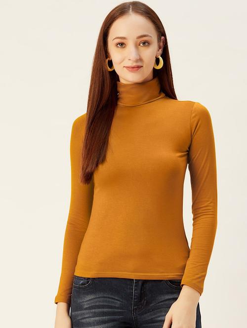 women high neck solid top - 19669152 - Very Small Image - 1