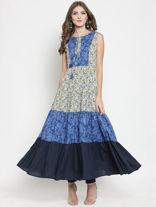 printed kurta with pant set - 19670358 - Very Small Image - 1