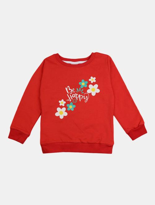 chest print round neck sweatshirt - 19670634 - Very Small Image - 1