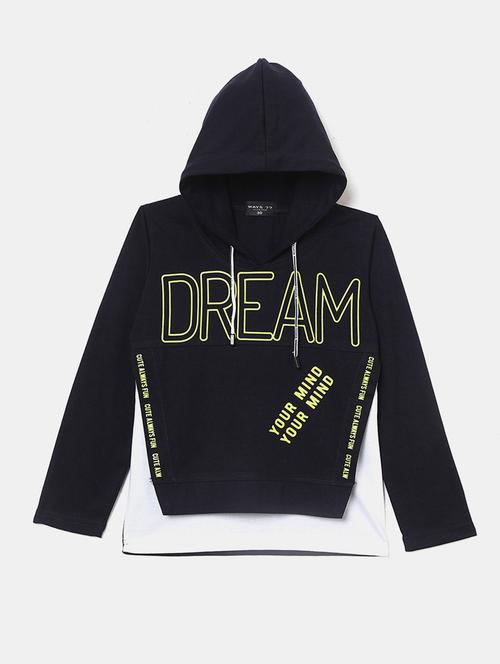 front print hood neck sweatshirt - 19670656 - Very Small Image - 1
