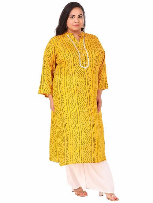 printed straight kurta - 19670965 - Very Small Image - 1