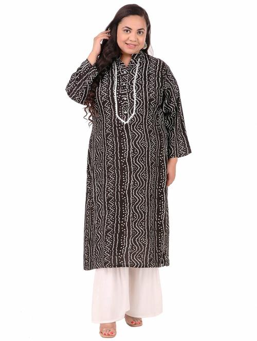 printed straight kurta - 19670967 - Very Small Image - 1