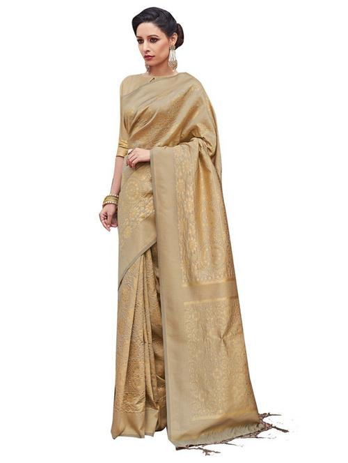 women's banarasi saree with blouse - 19671769 - Very Small Image - 1