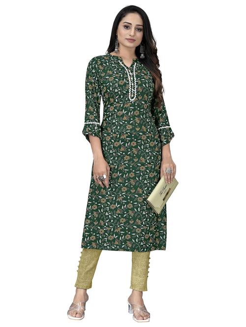 printed a-line kurta - 19672033 - Very Small Image - 1