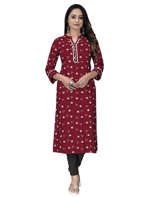 printed a-line kurta - 19672036 - Very Small Image - 1