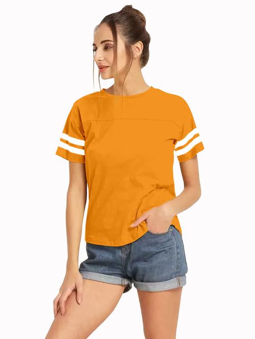 yellow polyester regular tshirt - 19672066 - Very Small Image - 1