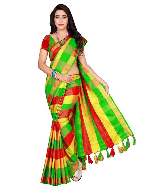 check chettinad saree with blouse - 19672418 - Very Small Image - 1