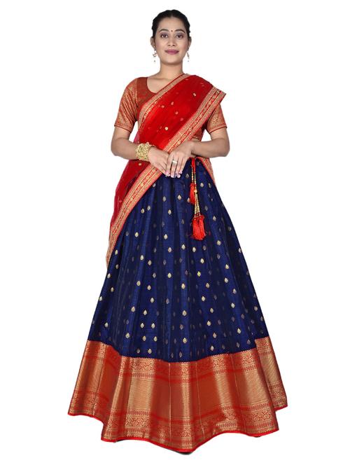 self designed woven lehenga choli with dupatta - 19679159 - Very Small Image - 1