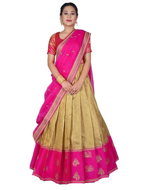 self designed woven lehenga choli with dupatta - 19679163 - Very Small Image - 1