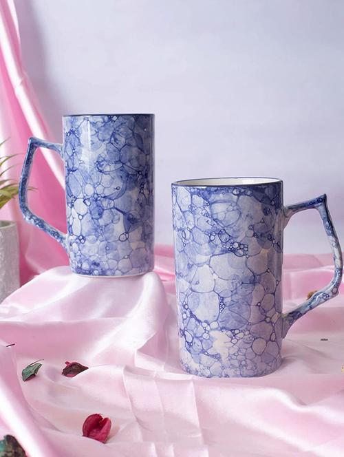 caffeine ceramic handmade blue & white stoneware milk mug (set of 4 pcs) - 19681988 - Very Small Image - 1