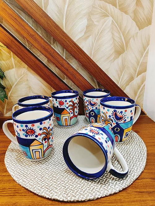 caffeine ceramic handmade family hut milk mug set of 4 - 19681993 - Very Small Image - 1