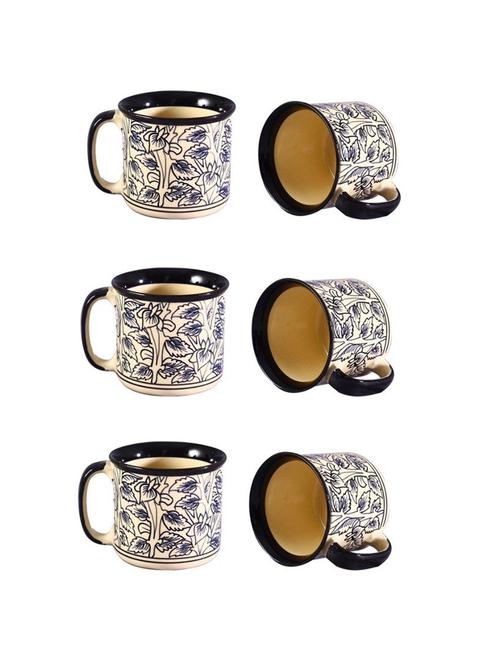 caffeine ceramic handmade black perru maggie mug (set of 6) - 19682033 - Very Small Image - 1