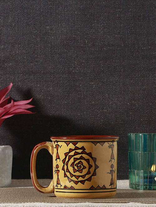 caffeine ceramic handmade mustard romani maggie mug (set of 6) - 19682035 - Very Small Image - 1