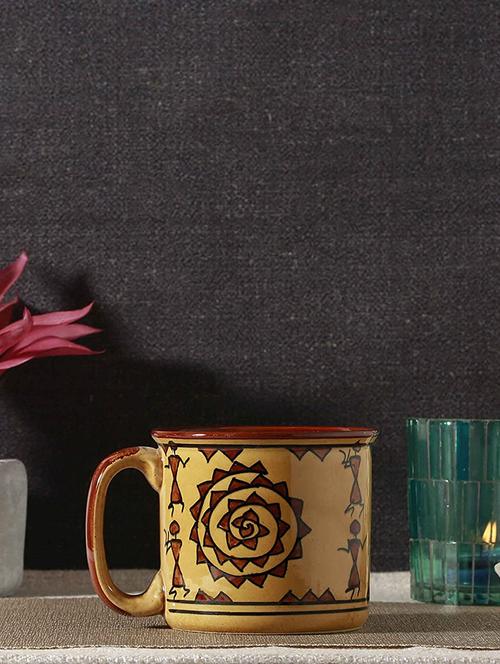 caffeine ceramic handmade mustard romani maggie mug (set of 4) - 19682036 - Very Small Image - 1