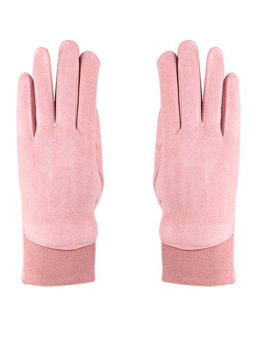 pink solid gloves - 19682172 - Very Small Image - 1