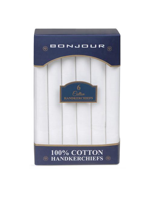 white cotton handkerchief - 19682187 - Very Small Image - 1