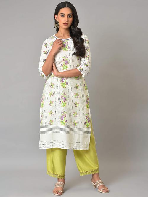 women's straight kurta - 19684573 - Very Small Image - 1