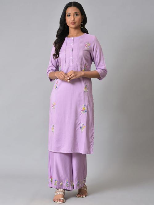 women's straight kurta - 19684577 - Very Small Image - 1