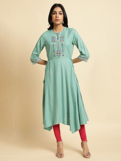 women's asymmetric kurta - 19684600 - Very Small Image - 1