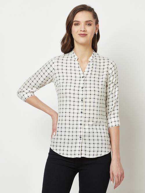 checkered print regular shirt - 19684905 - Very Small Image - 1