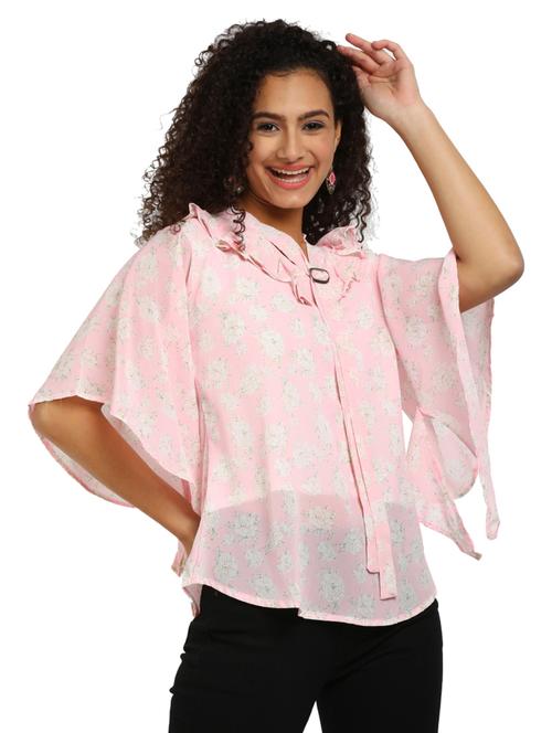women's straight v neck top - 19685416 - Very Small Image - 1