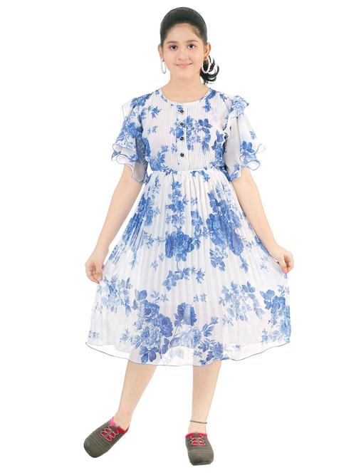 floral print pleated frock - 19685611 - Very Small Image - 1