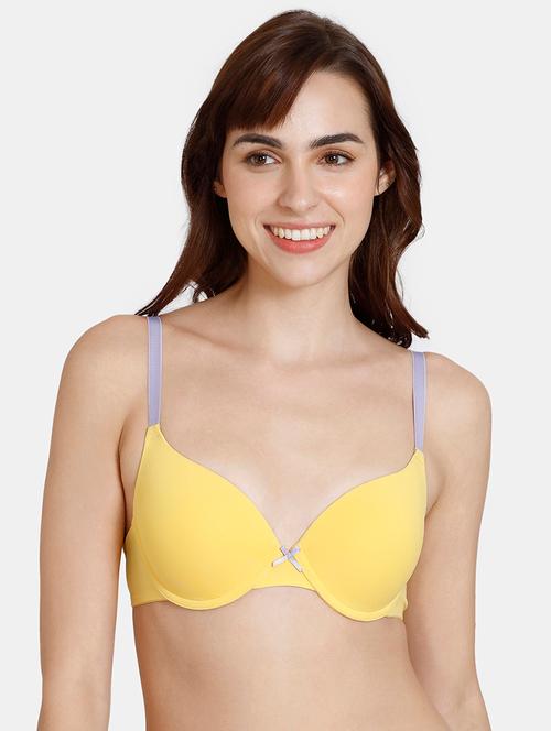 yellow nylon push up bra - 19685695 - Very Small Image - 1