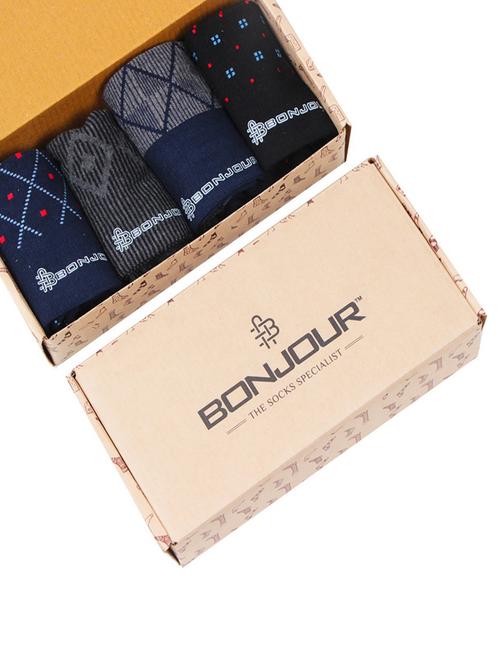 pack of 4 multi colored no show sock - 19688784 - Very Small Image - 1