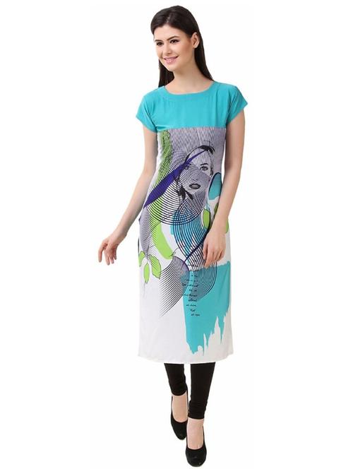 women's straight kurta - 19689350 - Very Small Image - 1