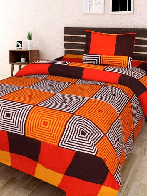 shakrin polycotton printed bedsheet set - 19689642 - Very Small Image - 1
