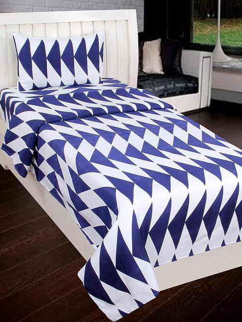 shakrin polycotton printed bedsheet set - 19689651 - Very Small Image - 1