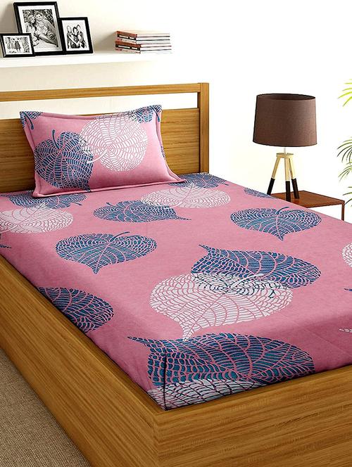 glace cotton single bedsheet with 1 pillow cover - 19689694 - Very Small Image - 1