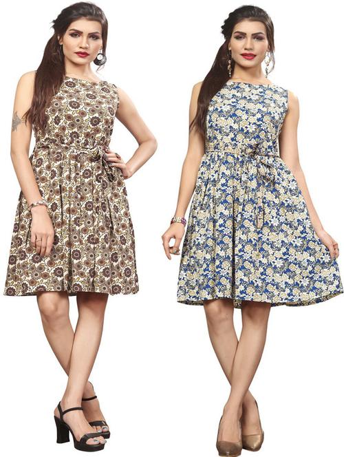 women's combo floral dress - 19689926 - Very Small Image - 1