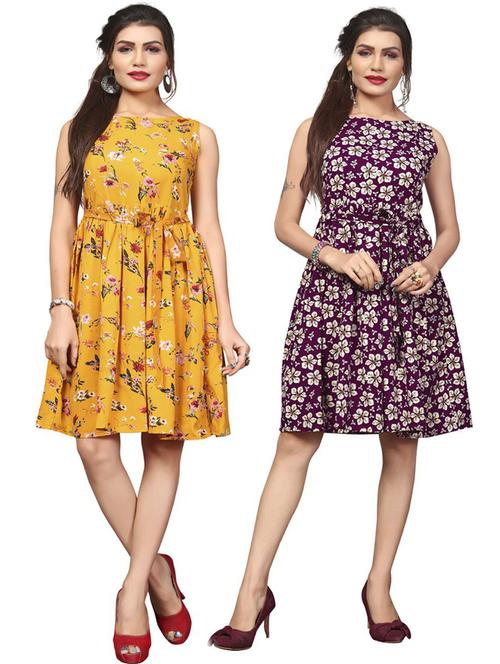 women's combo floral dress - 19689985 - Very Small Image - 1