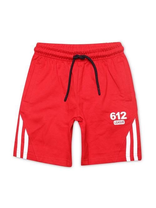 boys red solid shorts - 19690023 - Very Small Image - 1