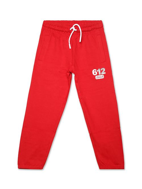boys red solid track pants - 19690033 - Very Small Image - 1