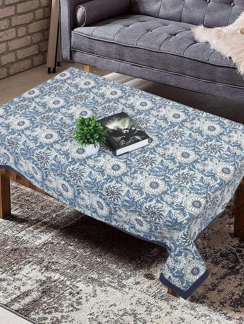 texstylehome cotton multicolor 4 seater 40x60 inch rectangular jaipuri center table cover - 19690249 - Very Small Image - 1