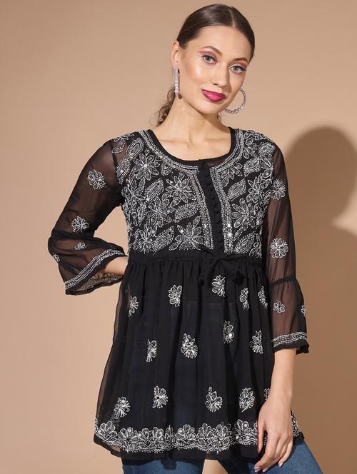 chikankari regular top - 19691211 - Very Small Image - 1