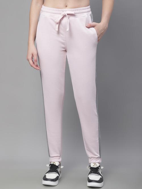 pink cotton blend track pants - 19691532 - Very Small Image - 1