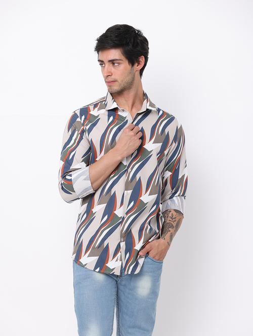 multi colored cotton casual shirt - 19693246 - Very Small Image - 1