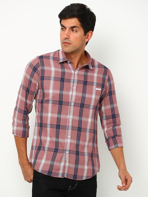 pink cotton casual shirt - 19693303 - Very Small Image - 1