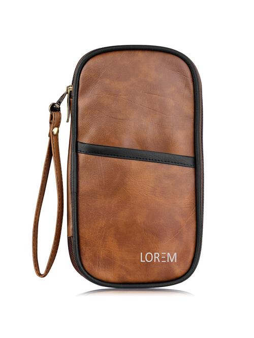 tan leatherette card holder - 19693319 - Very Small Image - 1