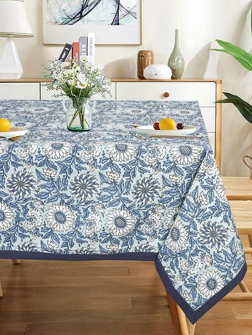 texstylers multicolor cotton printed 4 seater sqaure dining table cloth(60" x 60") - 19693615 - Very Small Image - 1