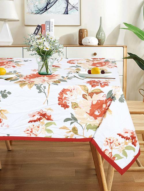 texstylers multicolor cotton printed 4 seater sqaure dining table cloth(60" x 60") - 19693621 - Very Small Image - 1