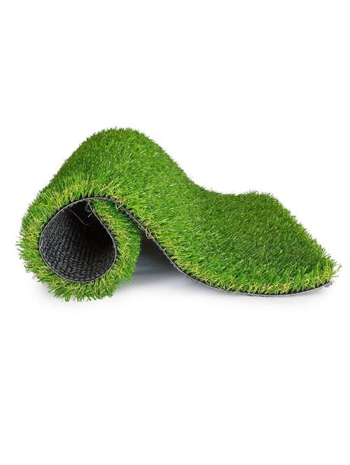 shakrin rectangular artificial polyester grass doormat (green, 40x60 cm) - 19693789 - Very Small Image - 1
