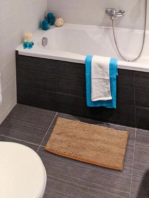 shakrin cotton bath mat (57 x 37) cm (pack of 1) - 19693822 - Very Small Image - 1