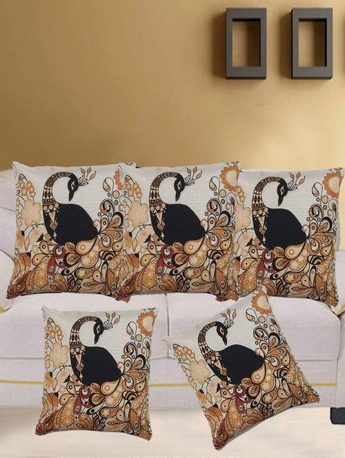 jute cushions covers set of 5 pieces - 19693915 - Very Small Image - 1
