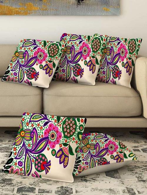 jute cushions covers set of 5 pieces - 19693921 - Very Small Image - 1
