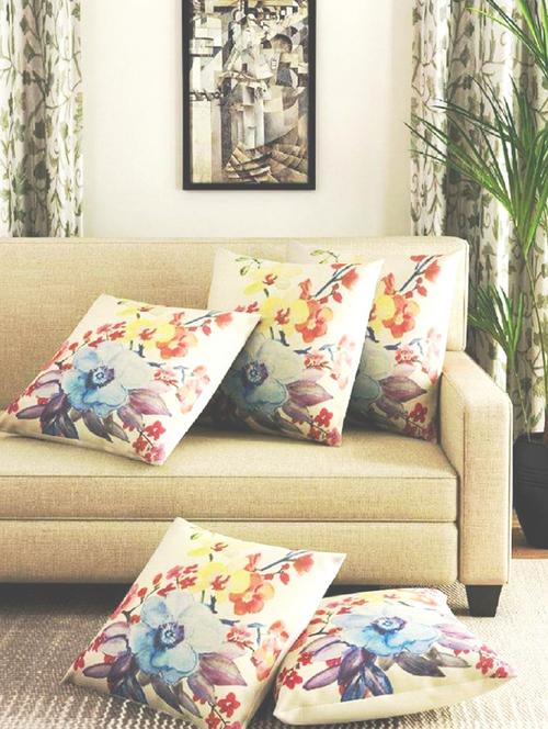 jute cushions covers set of 5 pieces - 19693932 - Very Small Image - 1