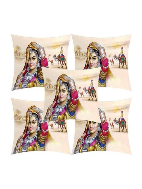 jute cushions covers set of 5 pieces - 19693933 - Very Small Image - 1